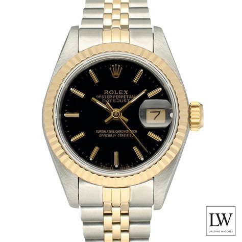 rolex dames zwart goud|Rolex Lady.